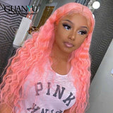 Color Lace Front Wigs Human Hair Brazilian Remy 13x4  Curly Human Hair Preplucked