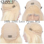 Color Lace Front Human Hair Brazilian Remy 13X4/6 Ombre Blonde (10 colors to choose from)