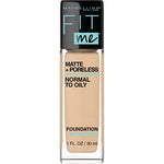 Maybelline Fit Me Matte + Poreless Liquid Foundation Makeup 1 fl; oz; Oil-Free Foundation