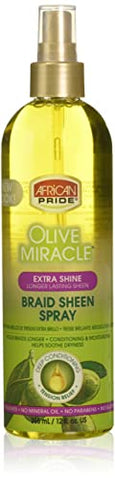 African Pride Braid Sheen Extra Spray, 12 Ounce