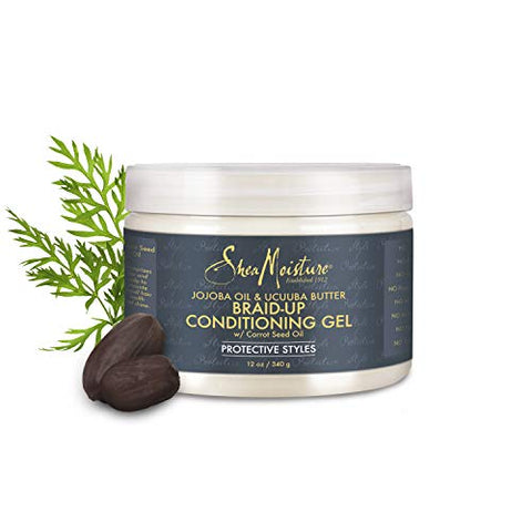 Shea Moisture Jojoba Oil & Ucuuba Butter Braid Condition Gel With Carrot Seed Oil, 12 Pound
