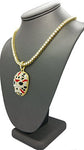 Iced Out JASON Hip HOP Pendant 24" Box, Cuban, Rope Chain Necklace
