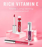 Lipstick Set, 12PCS Matte + 6PCS Glitter, Velvet Shiny Shimmer Lip Gloss
