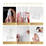 Travel Size Bottle Set, TSA Approved BPA Free, 17 pcs