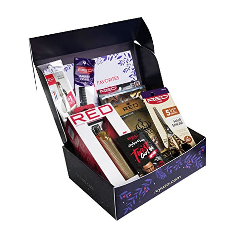 Red by Kiss Holiday Gift Set for Men, Complete Barber Kit