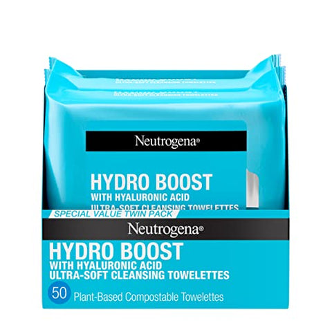 Neutrogena HydroBoost Cleansing Makeup Remover Face Wipes, 2 pk, 25 ct.