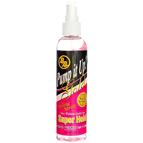 Bronner Brothers Pump It Up Spritz Gold Super Hold, 8 oz