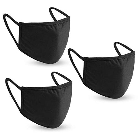 Cotton Reusable Face Mask, Pack of 3