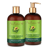 SheaMoisture Power Greens Curly Hair Shampoo and Conditioner 13oz
