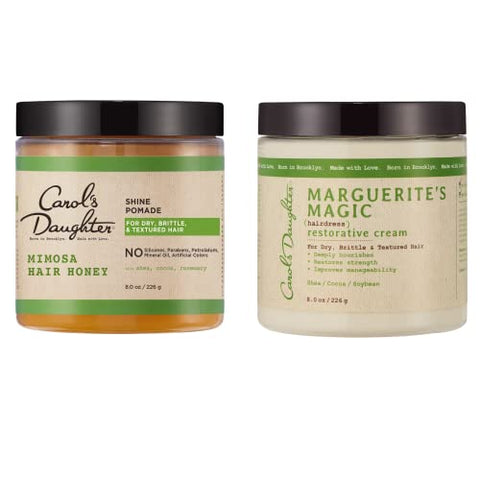 Carol's Daughter Mimosa Hair Honey Pomade and Marguerite’s Magic Hair Moisturizing Cream