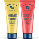 Hand in Hand Sugar Scrub, Island Mimosa & Poppy Scent, 9 Oz., 2 Pack