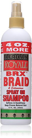 African Royale Brx Braid Spray On Shampoo, 12 Fl Oz