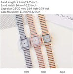 Luxury Women's Iced Sky Square Dial Watches
