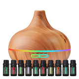 Pure Daily Ultimate Ultrasonic Diffuser & Essential Oil Set, 10 Oils