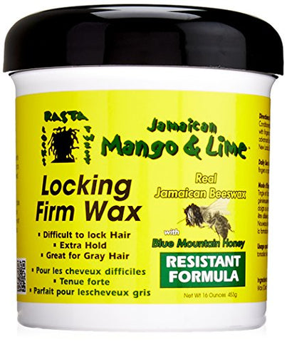Jamaican Mango & Lime, Locking Firm Hair Wax Extra Hold  16 Oz