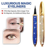 No Magnetic Eyeliner, 7 Reusable False Eyelash Set