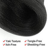 Braiding Hair Pre stretched Kanekalon Synthetic Soft Yaki 24"