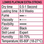 LONRIS Premium Eyelash Extention Glue 5 ML/10ML