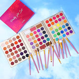 Professional 86 Colors Eyeshadow Palette with 15pcs Makeup Brushes Set