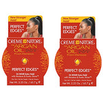 Creme of Nature Argan Oil Perfect Edges Control Hair Gel-2.25 oz (Pack of 2)