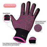 Professional Heat Resistant Gloves, Silicone Heat Mat,  Hair Clips, 2pcs Styling Comb