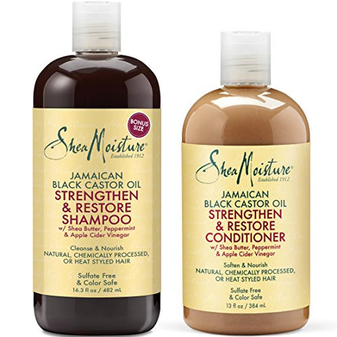 Shea Moisture Strengthen, Grow & Restore Shampoo and Conditioner Combo