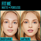 Maybelline Fit Me Matte + Poreless Liquid Foundation Makeup 1 fl; oz; Oil-Free Foundation