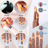 Practice Hand For Acrylic and DIY Nail Art Supplies with 100pcs