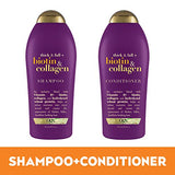 OGX Thick & Full + Biotin & Collagen Extra Strength Volumizing Shampoo & Conditioner, 25.4 oz