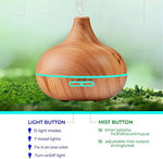Pure Daily Ultimate Ultrasonic Diffuser & Essential Oil Set, 10 Oils