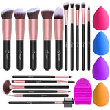 Makeup Brushes Set, 4Pcs Beauty Blender Sponge Set 16Pcs