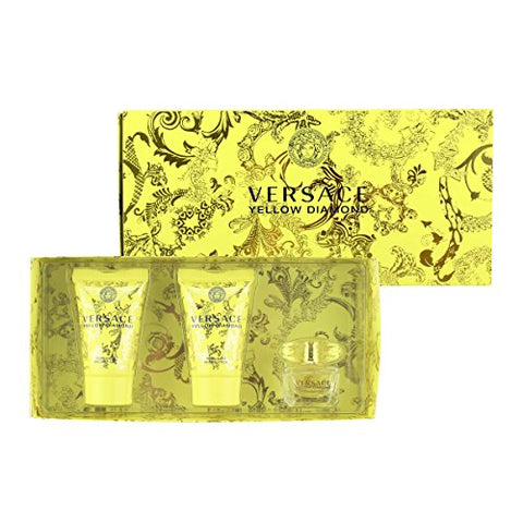Versace Yellow Diamond Eau de Toilette 3 Piece Mini Gift Set