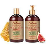 SheaMoisture Manuka Honey & Mafura Oil Shampoo & Conditioner Combo 13 fl. Oz. each