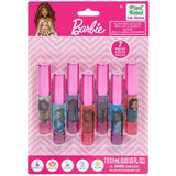 Barbie Lip Gloss Set for Girls, 7 Pcs