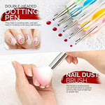 Nail Art Brushes, Nail Dotting Tools, Nail Dust Brush, Nail Art Kit for beginners