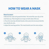 100Pcs Black Disposable Face Mask, 3 Ply Black Face Mask