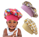 Satin Bonnets for Toddler, Child and Baby, with Tie Band,  3PCS