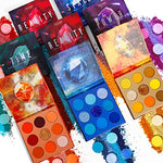 Docolo Gemstone Eyeshadow 6 Palettes Sets, 54 Colors