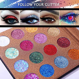 Professional Pro Glitter Eyeshadow Palette - 16 Colors