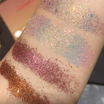 Glitter Eyeshadow Palette with Eyeshadow Brush, 35 Colors