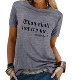 Thou Shall Not Try Me Graphic Tees Vintage T-Shirt