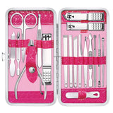 Manicure Pedicure Kit  Stainless Steel -18 Pieces
