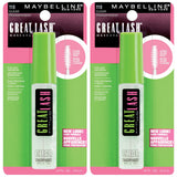 Maybelline New York Great Lash Waterproof Mascara Makeup 0.43 Fl Oz (Pack of 2)