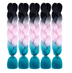 Ombre Synthetic Braiding Hair  24 Inch 2 Tone/3 Tone - 5 Pack/6 Pack