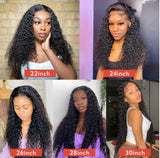 Water Wave Human Hair Lace Front HD Full Lace Wet And Wavy Loose Deep Wave Wig